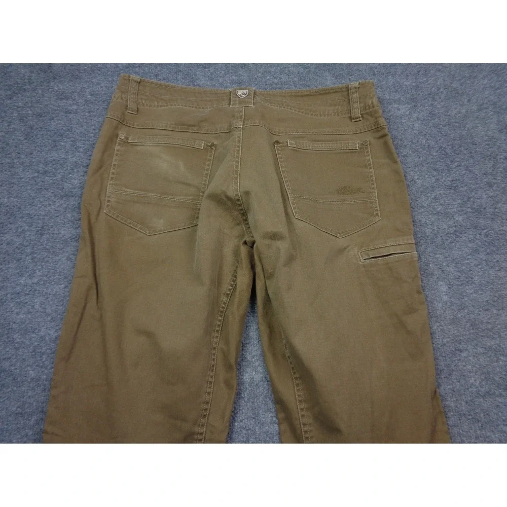 Kuhl Easy Rydr Vintage Patina Brown Stretch Gorpcore Canvas Pants 35x34 (34x33)